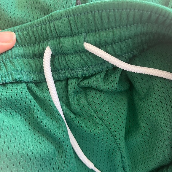 Champion Sz S Green Basketball Shorts Pull On Waist Drawstring - Picture 5 of 7
